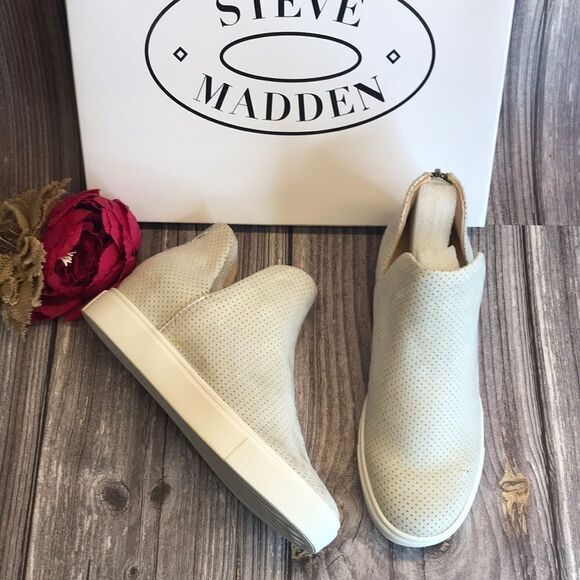 STEVE MADDEN Georgie Wedge Sneakers 6M - Picture 1 of 10